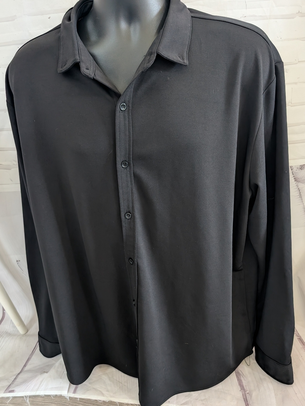 Coofandy Men's Black Button-Up Shirt